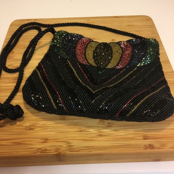 Vintage Look Beaded Evening Bag - Picture 2 of 3
